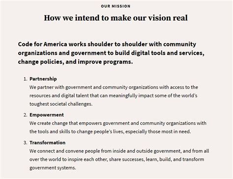 best nonprofit mission statements